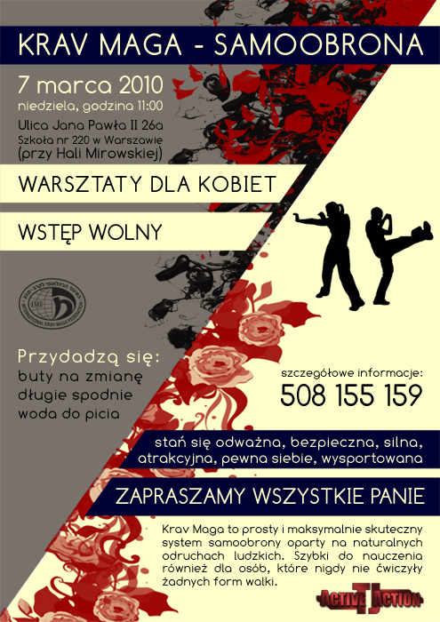 Czy jesteś bezpieczna? Seminarium Krav Maga - Samoobrona dla kobiet, Warszawa. Dzień kobiet Krav Maga, bezpieczna kobieta. Jak się bronić.